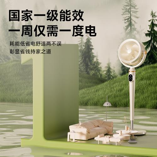 美菱空氣循環(huán)扇 直流變頻一級能效，家用大風(fēng)力落地扇新選擇